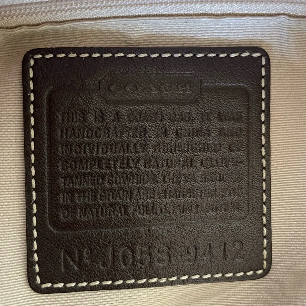 Coach handcrafted not